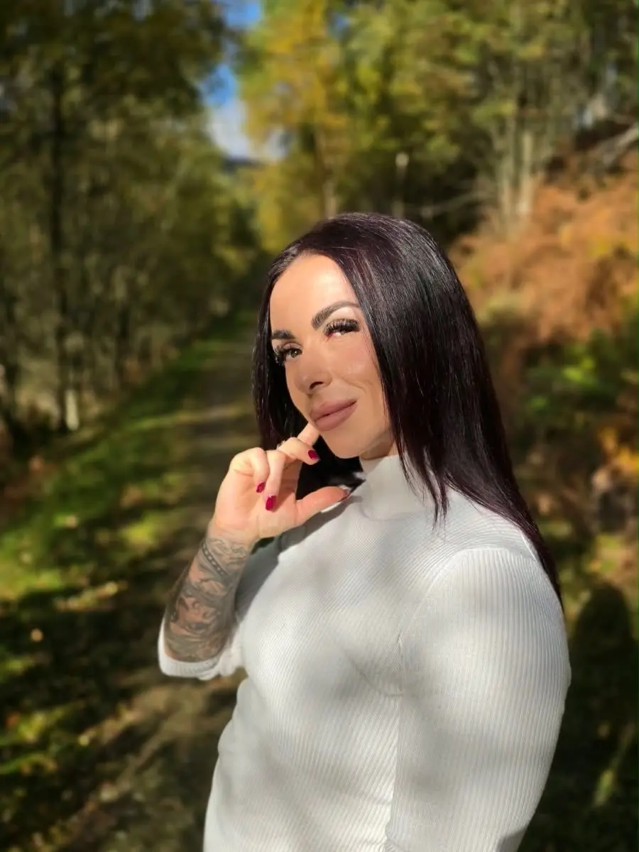 Portrait of Sylwia in an autumn forest